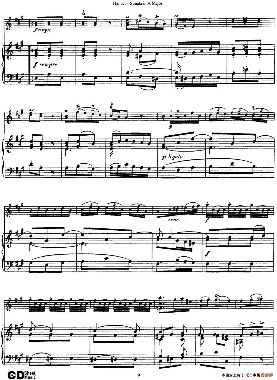 Violin Sonata No.5 in A major（小提琴+钢琴伴奏）