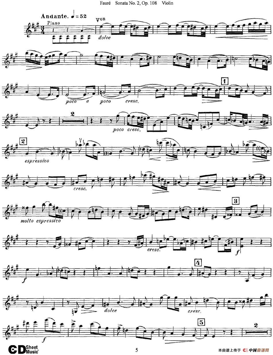 Violin Sonata No.2 Op.108