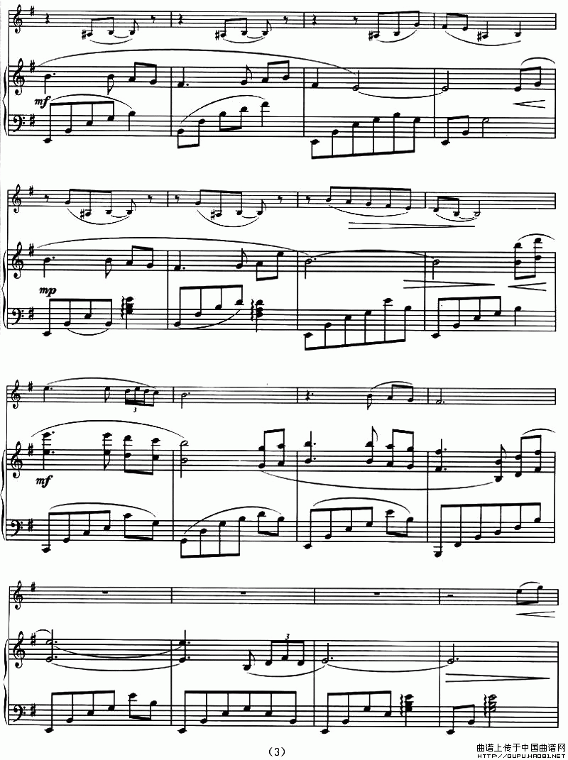 晚祷 evensong（小提琴+钢琴谱）小提琴谱