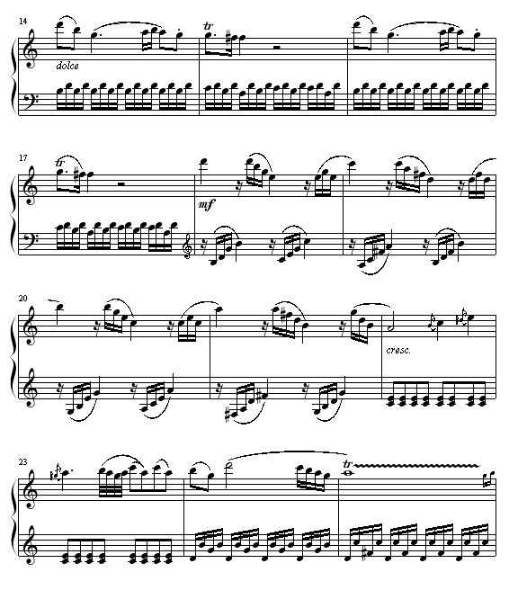 奏鸣曲 Sonatas K545钢琴谱