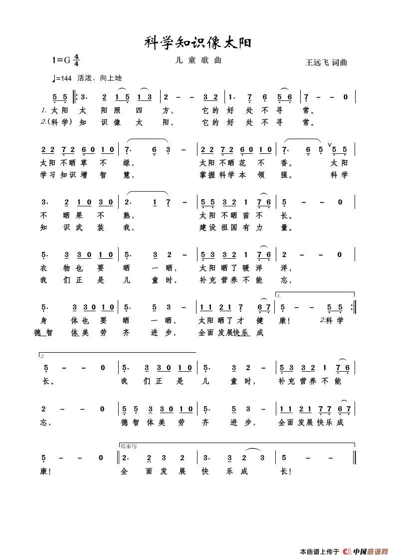 科学知识像太阳