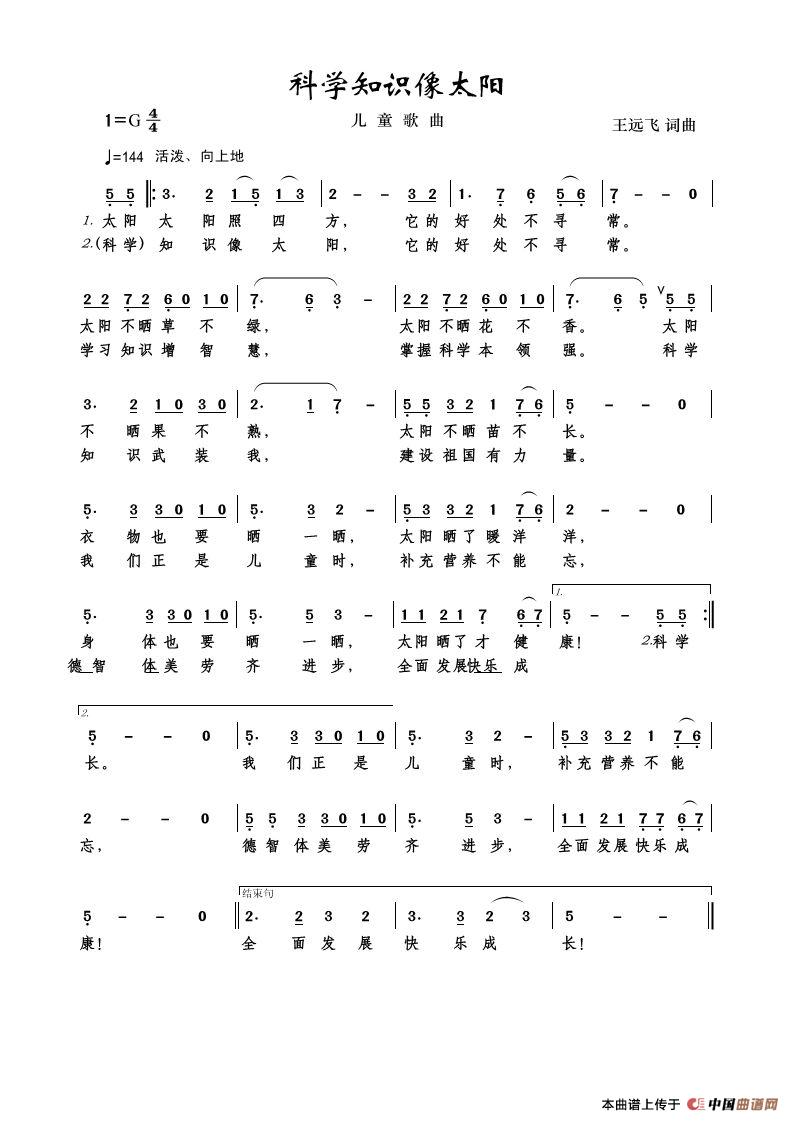 科学知识像太阳