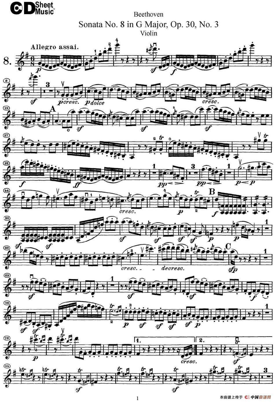 Violin Sonata No.8 in G Major Op.30 No.3_2