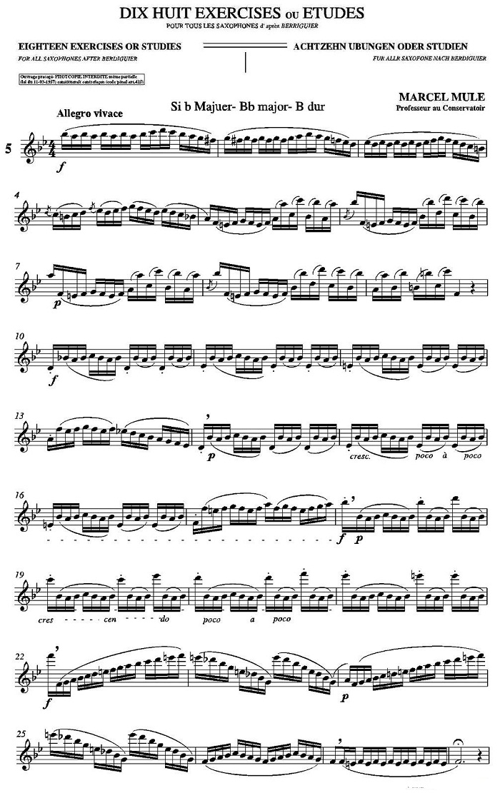 18 Exercicios ou Estudos de Marcel Mule - Enelruy Lira（马瑟·穆勒