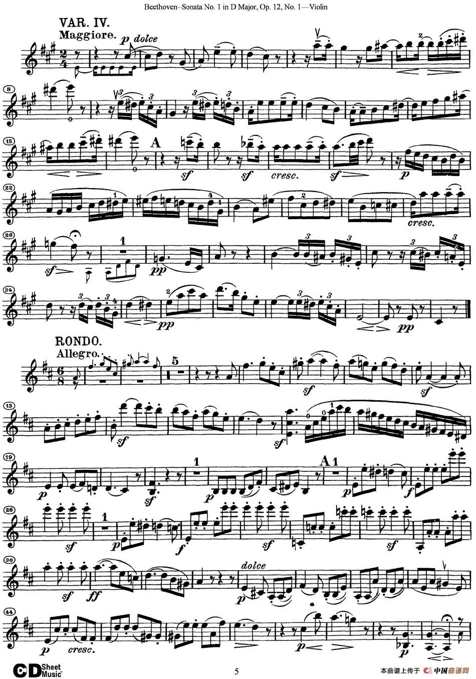 Violin Sonata No.1 in D Major Op.12 No.1_2