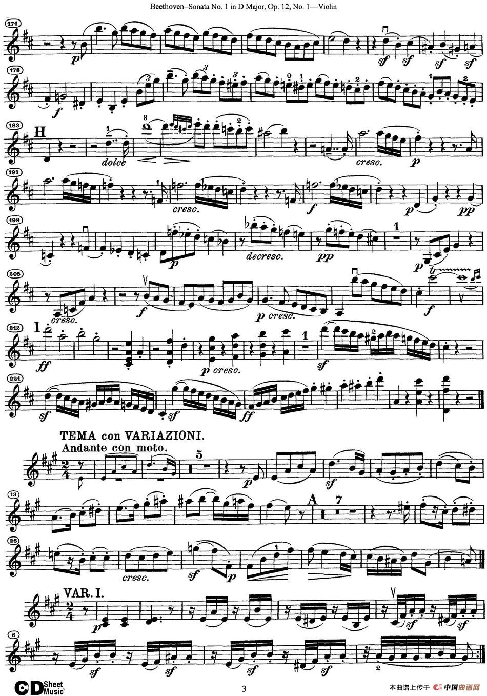 Violin Sonata No.1 in D Major Op.12 No.1_2