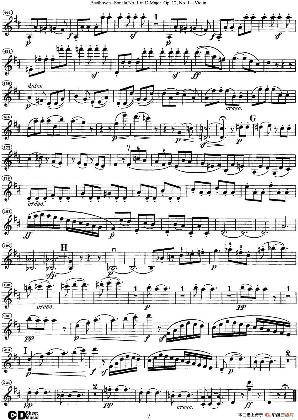 Violin Sonata No.1 in D Major Op.12 No.1