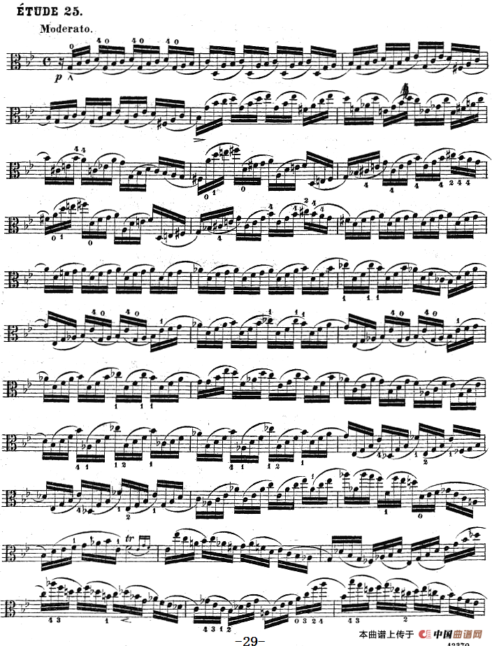 克莱采尔《中提琴练习曲40首》（ETUDE 24-26）