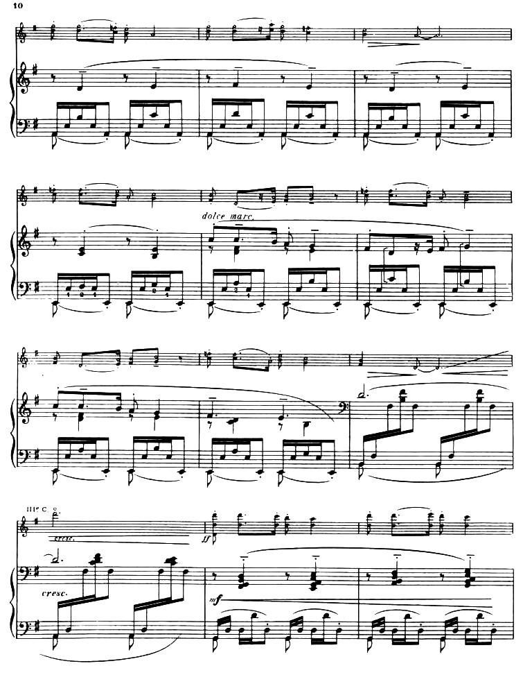 Suite of Spanish Folksongs:3、CANCION（小提琴+钢琴伴奏）