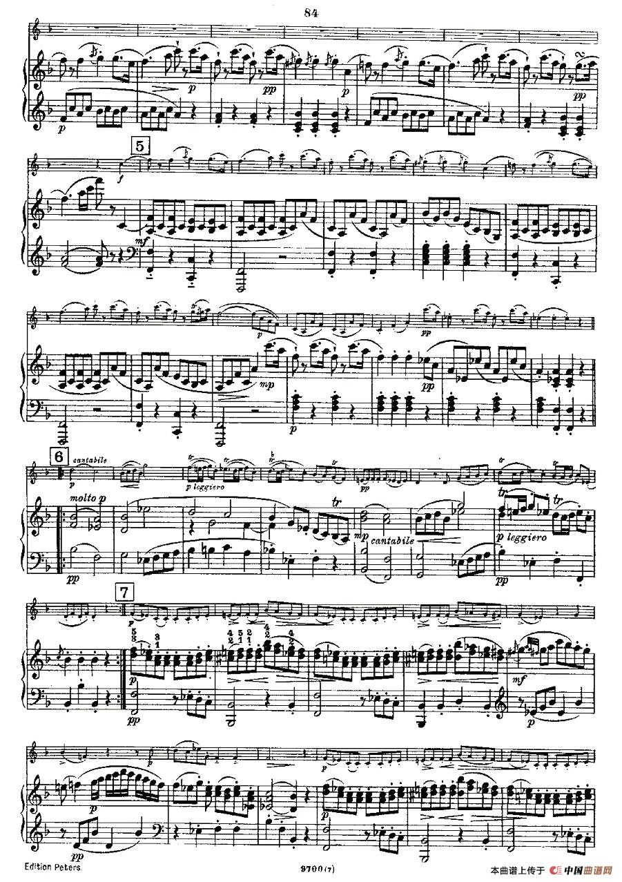Mozart - Violin Sonata No.7, KV. 376（第七小提琴奏鸣曲