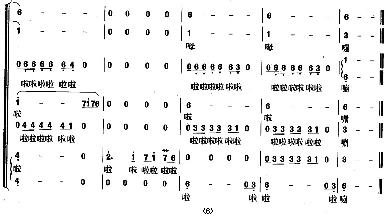 伊犁姑娘（陈道斌词 张吉华曲）合唱谱