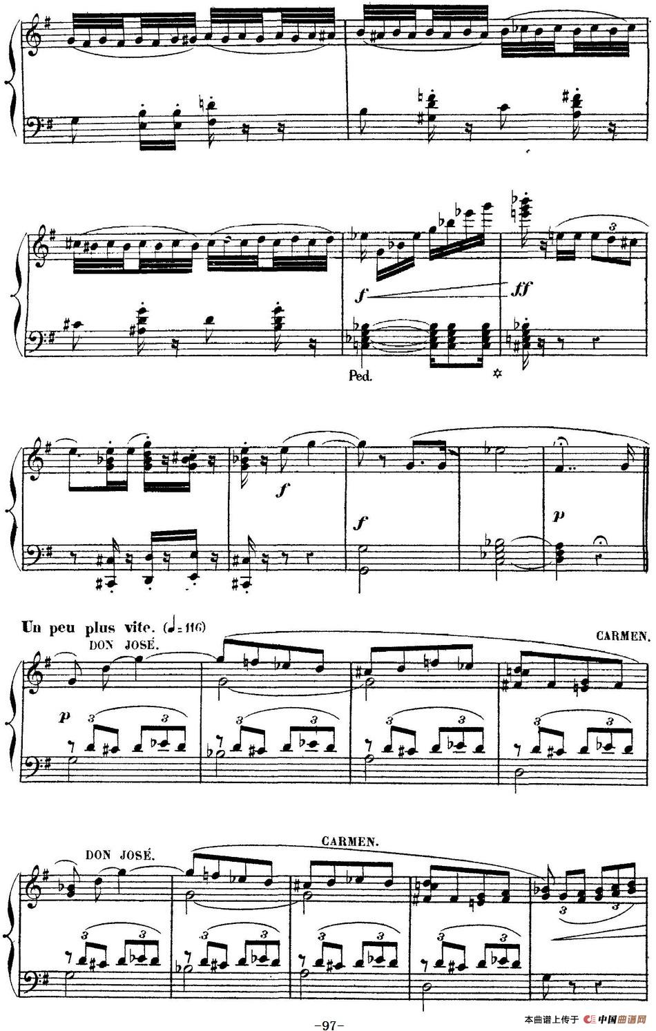 Carmen for Solo Piano（卡门全剧钢琴独奏版）（No.1