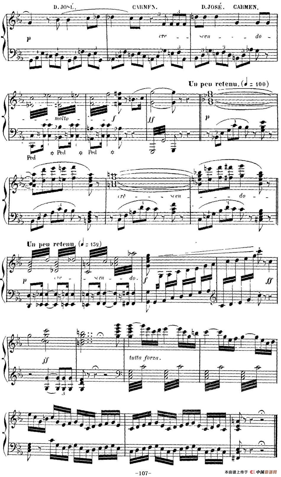 Carmen for Solo Piano（卡门全剧钢琴独奏版）（No.1