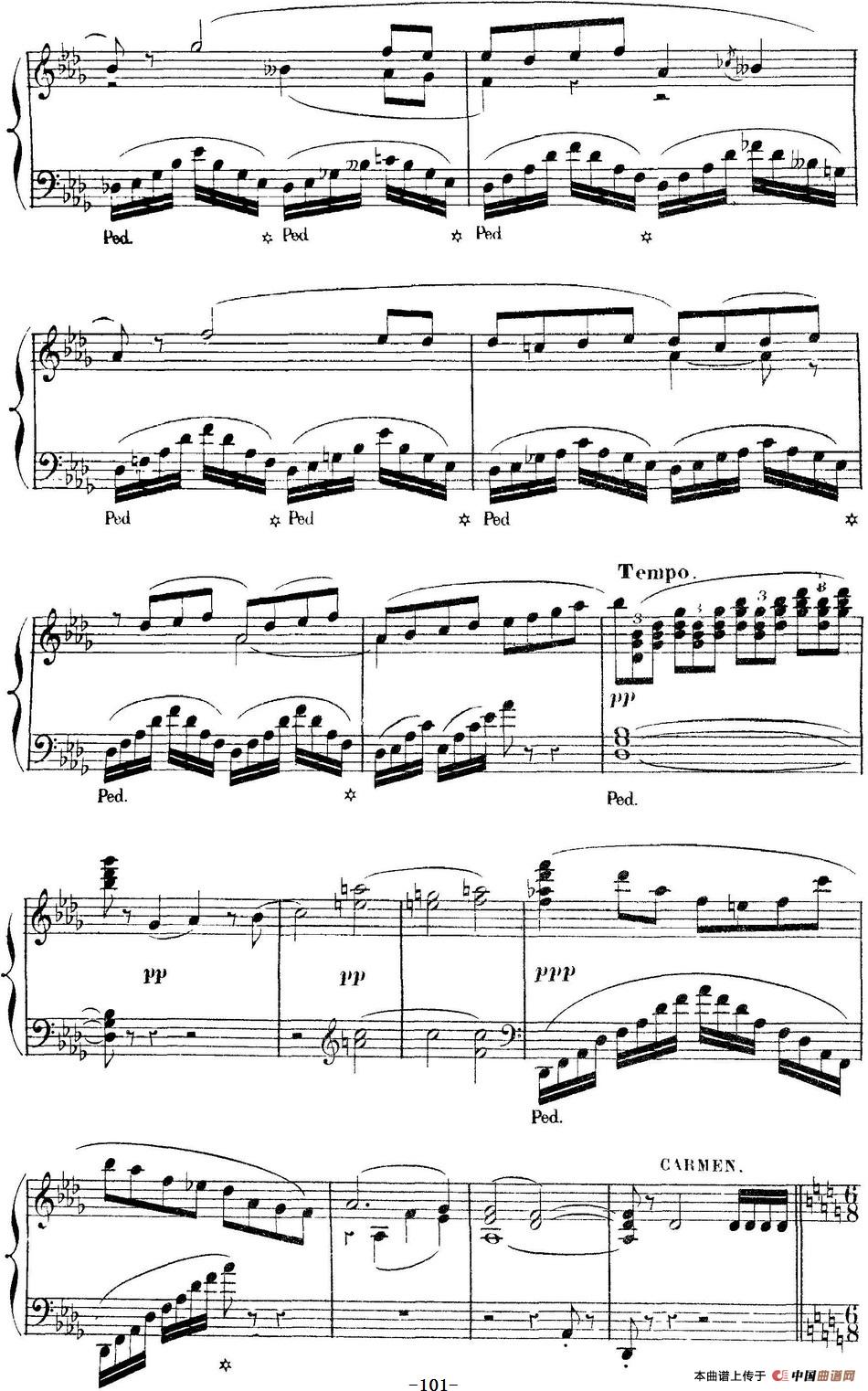 Carmen for Solo Piano（卡门全剧钢琴独奏版）（No.1