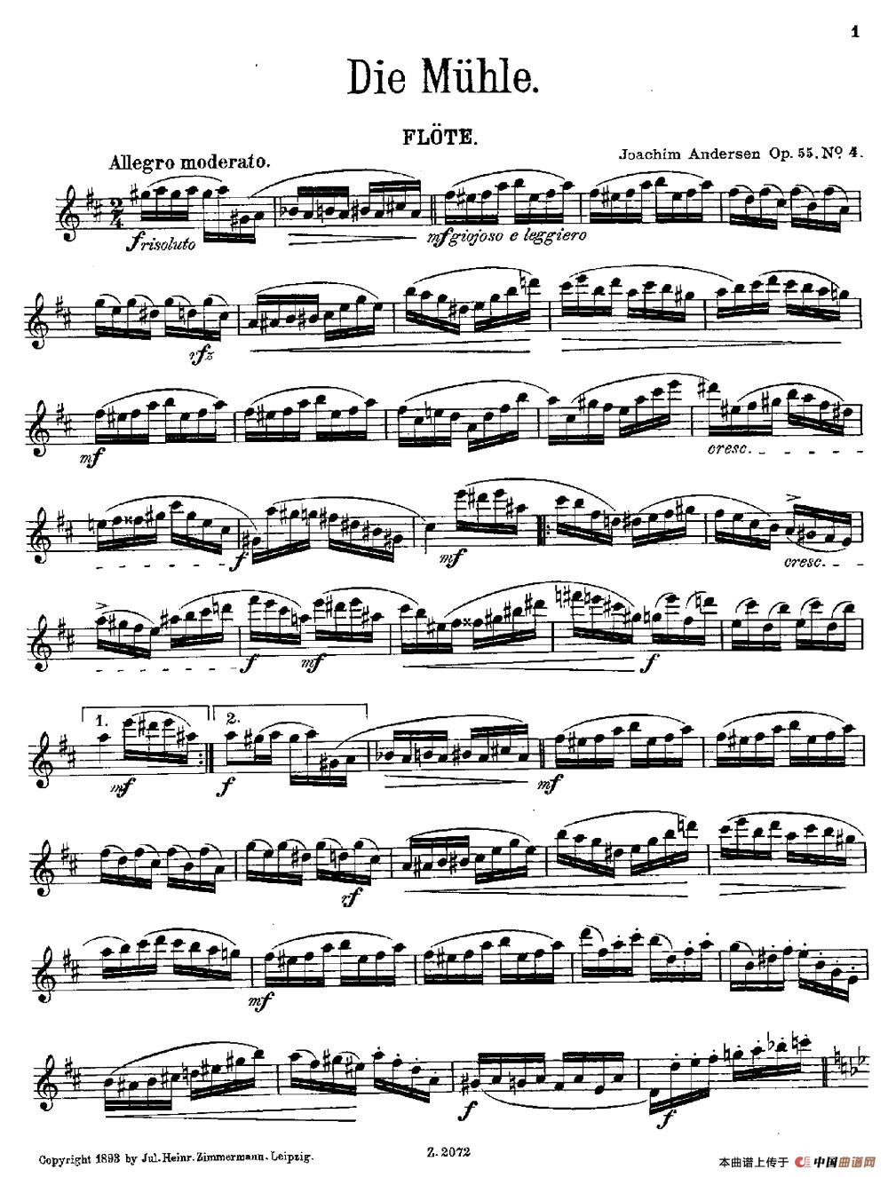 Die Mühle（Op.55 No.4）