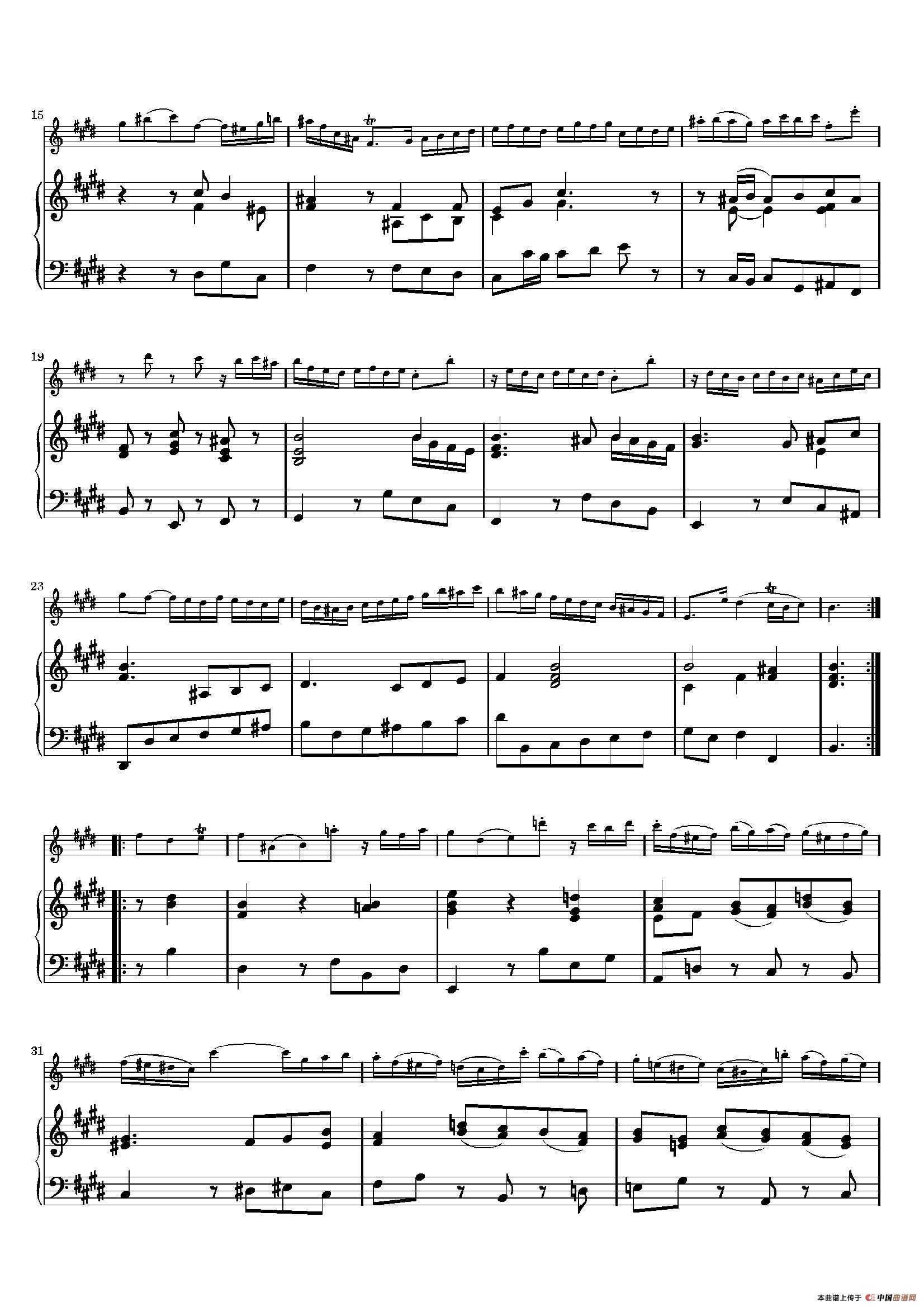 Allegro Assai（BWV1035 ）