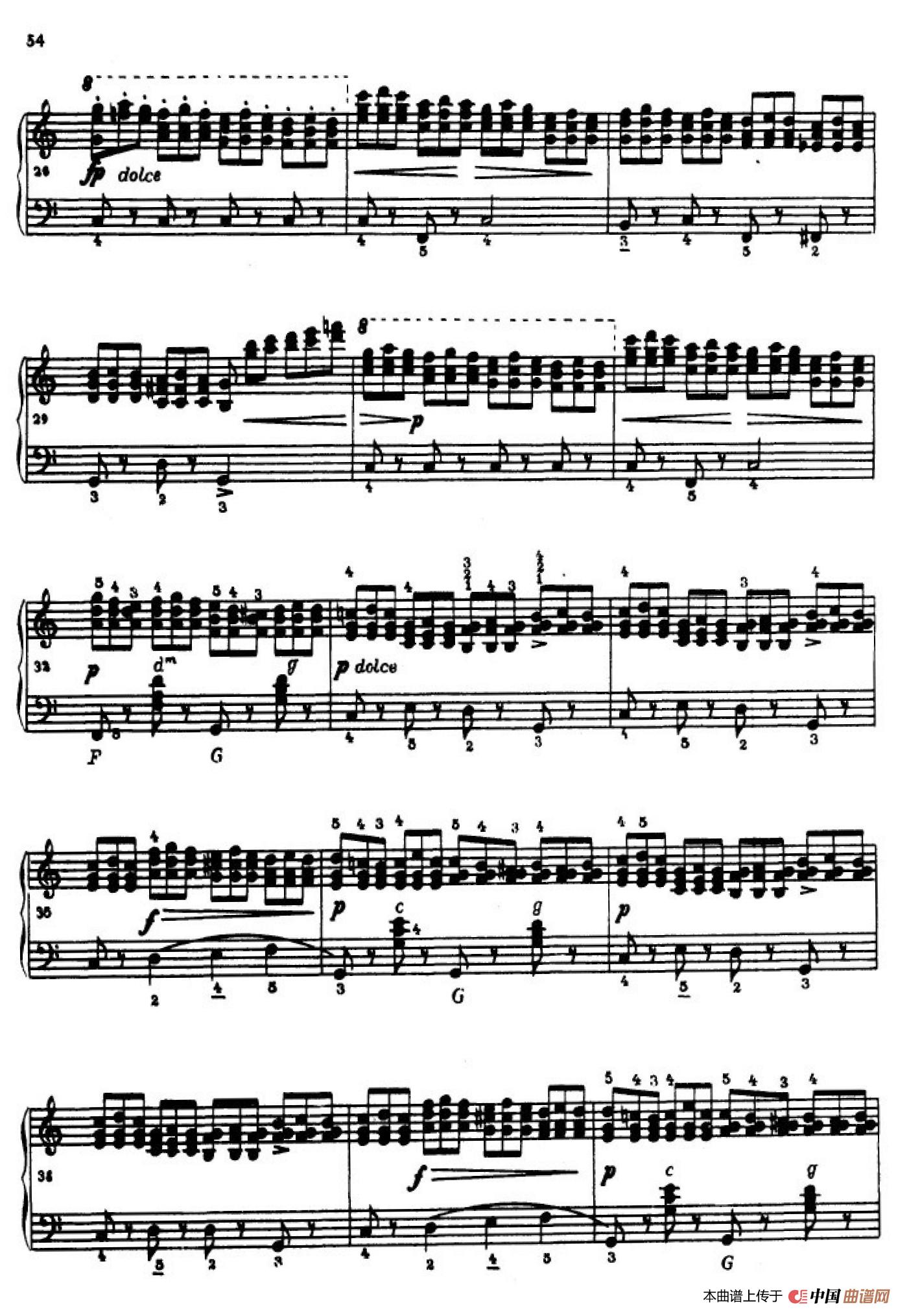 《车尔尼手风琴练习曲集》第Ⅳ册（第10——11首