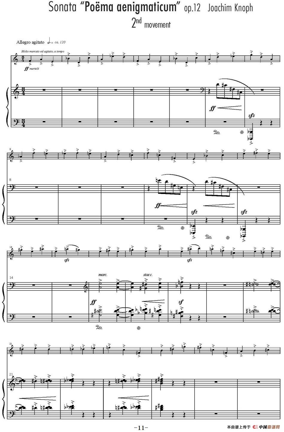 Sonata Poema aenigmaticum（小提琴+钢琴伴奏、2nd move
