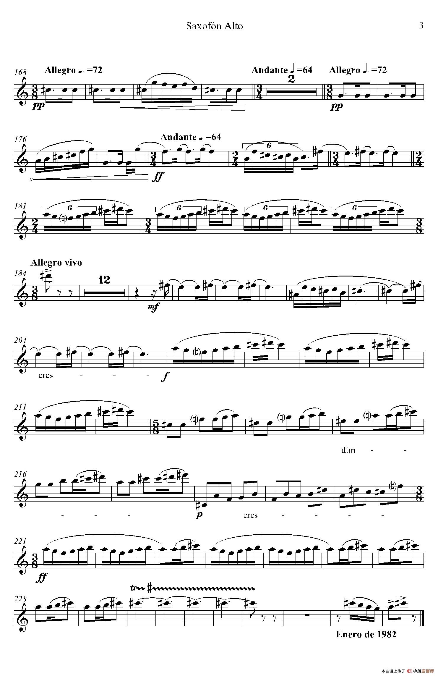 IMPROMTUS（中音萨克斯分谱）