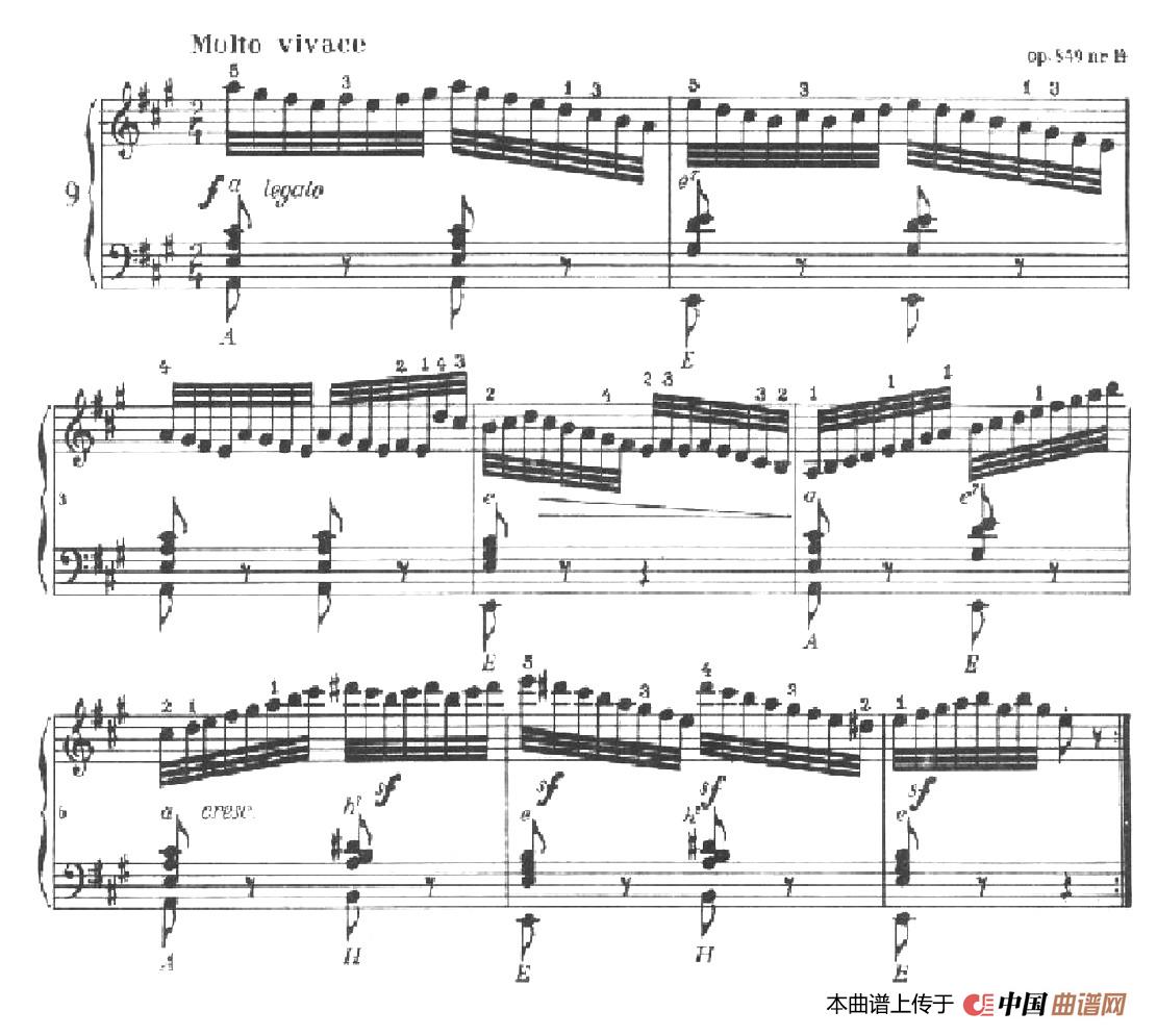 《车尔尼手风琴练习曲集》第Ⅱ册（第9——11首