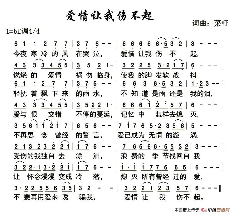 爱情让我伤不起