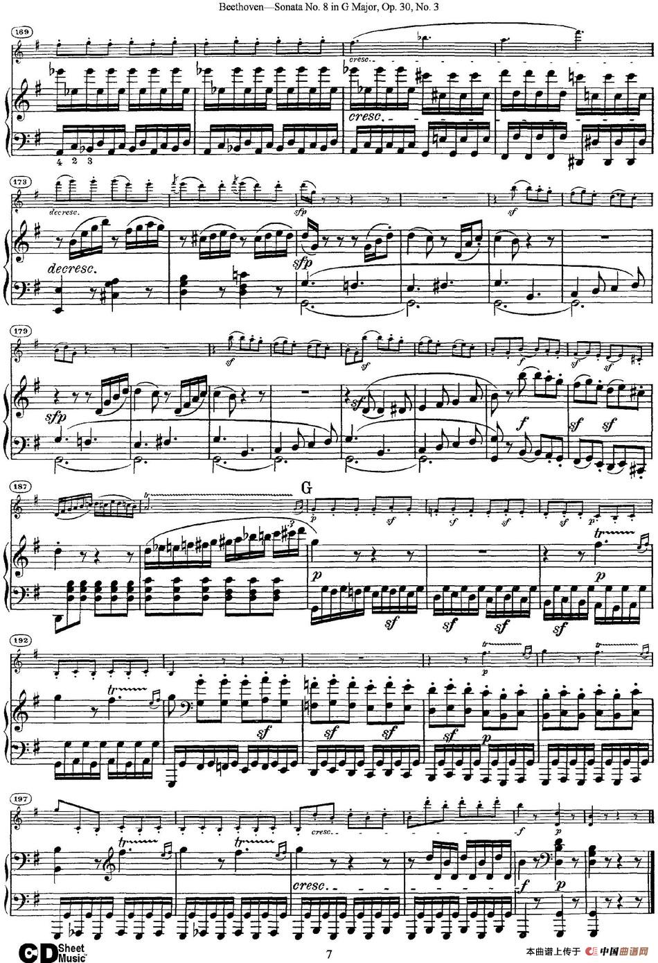 Violin Sonata No.8 in G Major Op.30 No.3（小提琴+钢琴伴奏