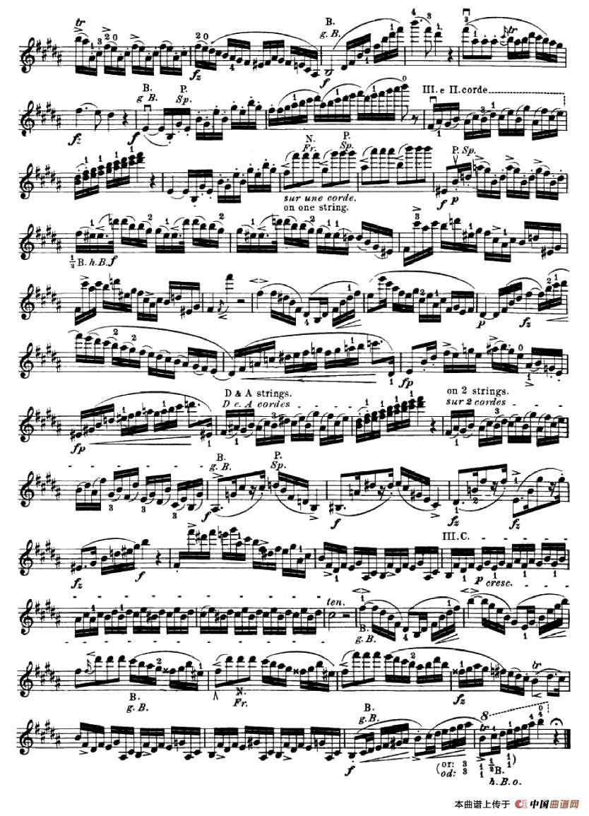 24首小提琴练习曲之11小提琴谱