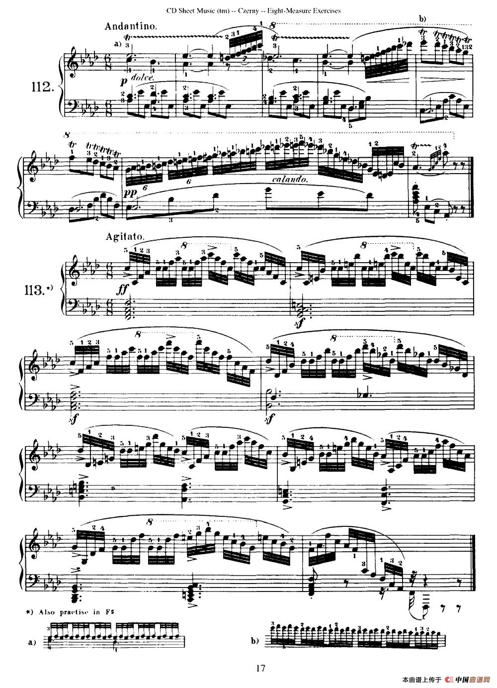 160 Eight- Measure Exercises.Op.821（车尔尼160首钢琴八小