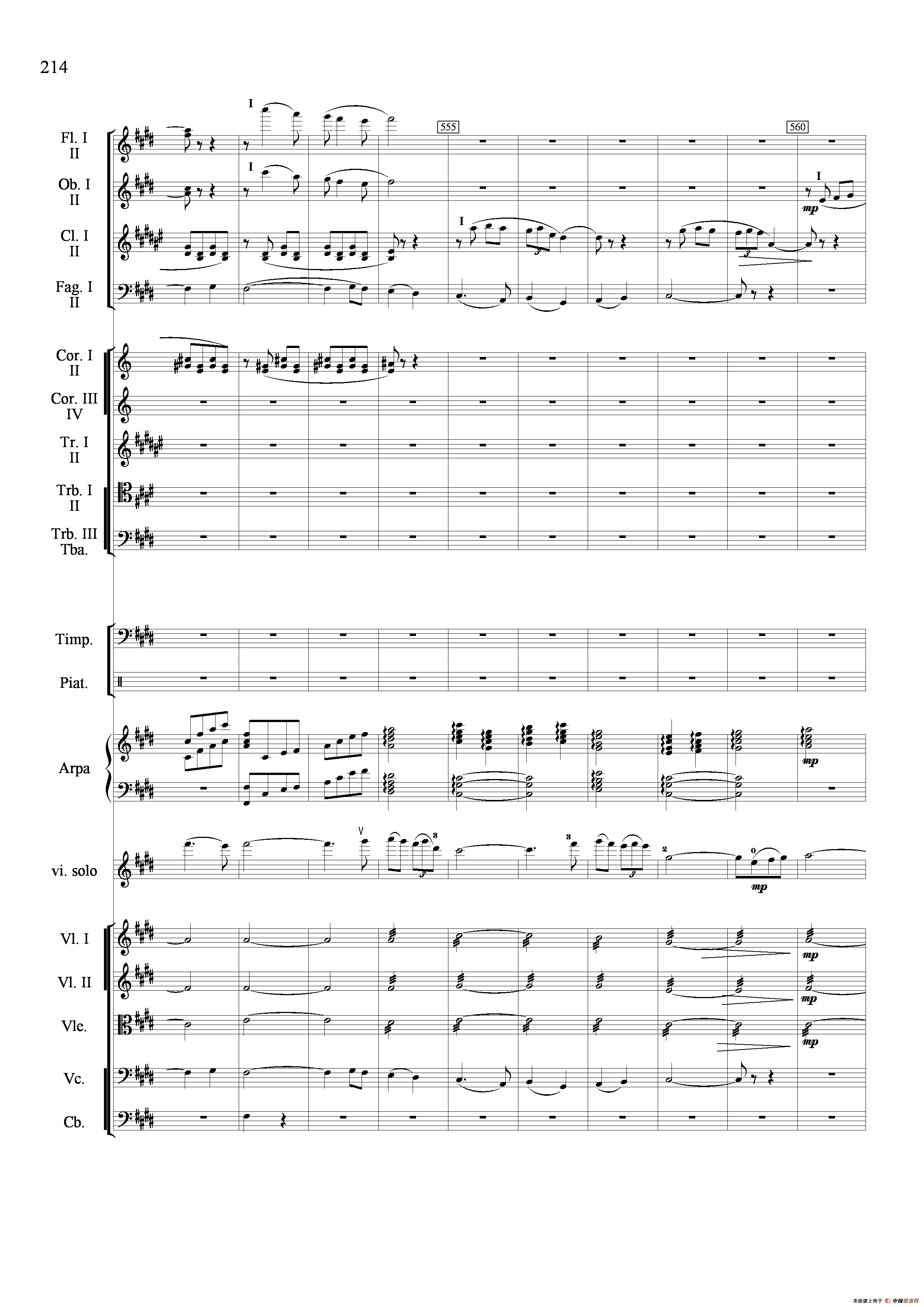 新生（小提琴协奏曲）（总谱）小提琴谱