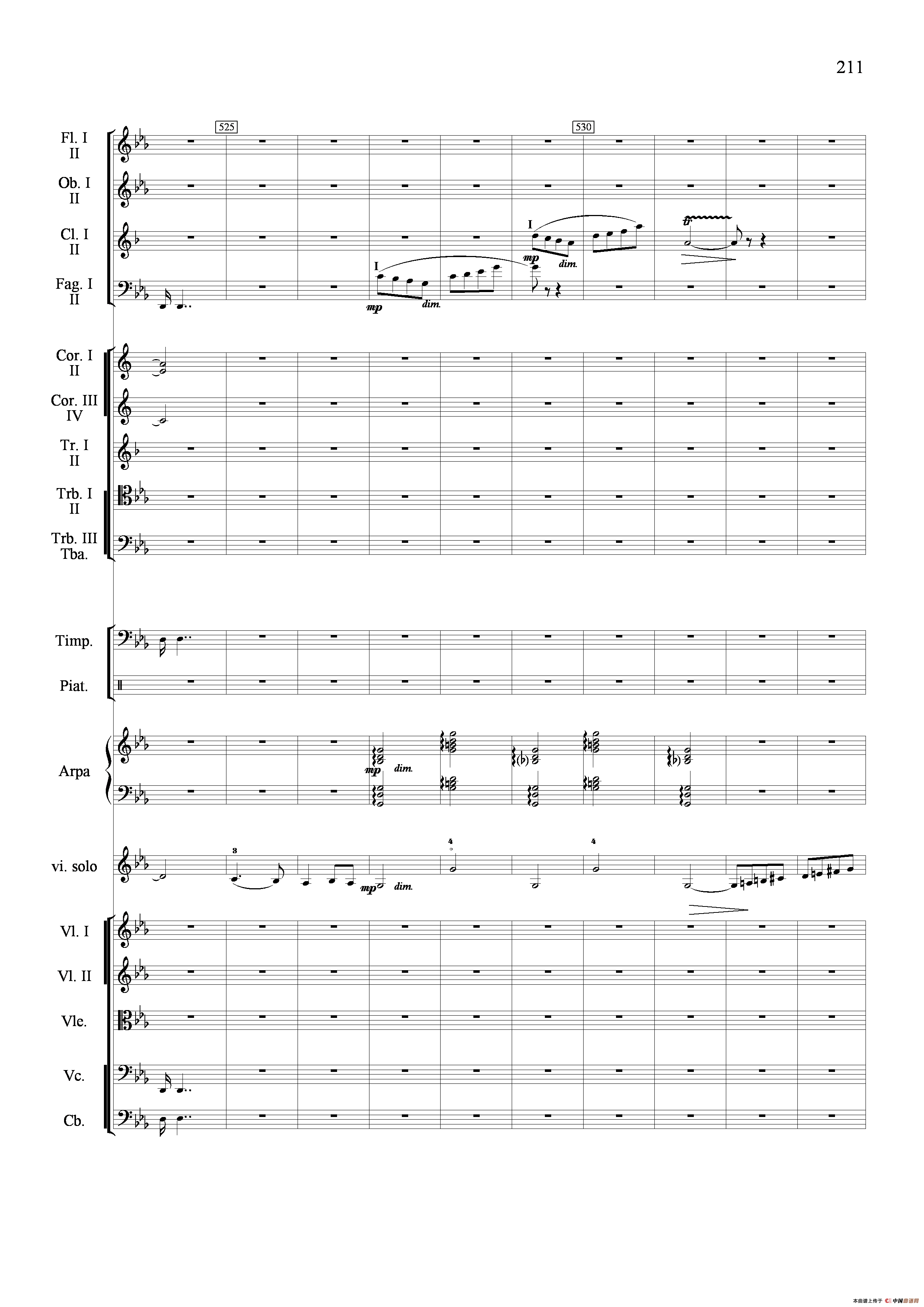 新生（小提琴协奏曲）（总谱）小提琴谱