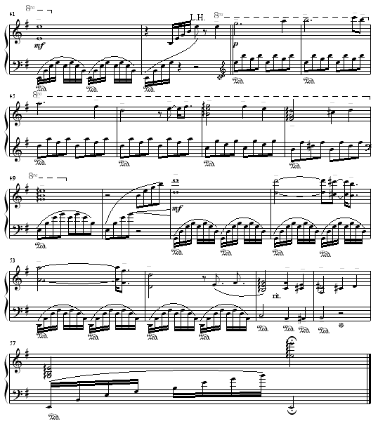 绿袖子 - (修改版）钢琴谱