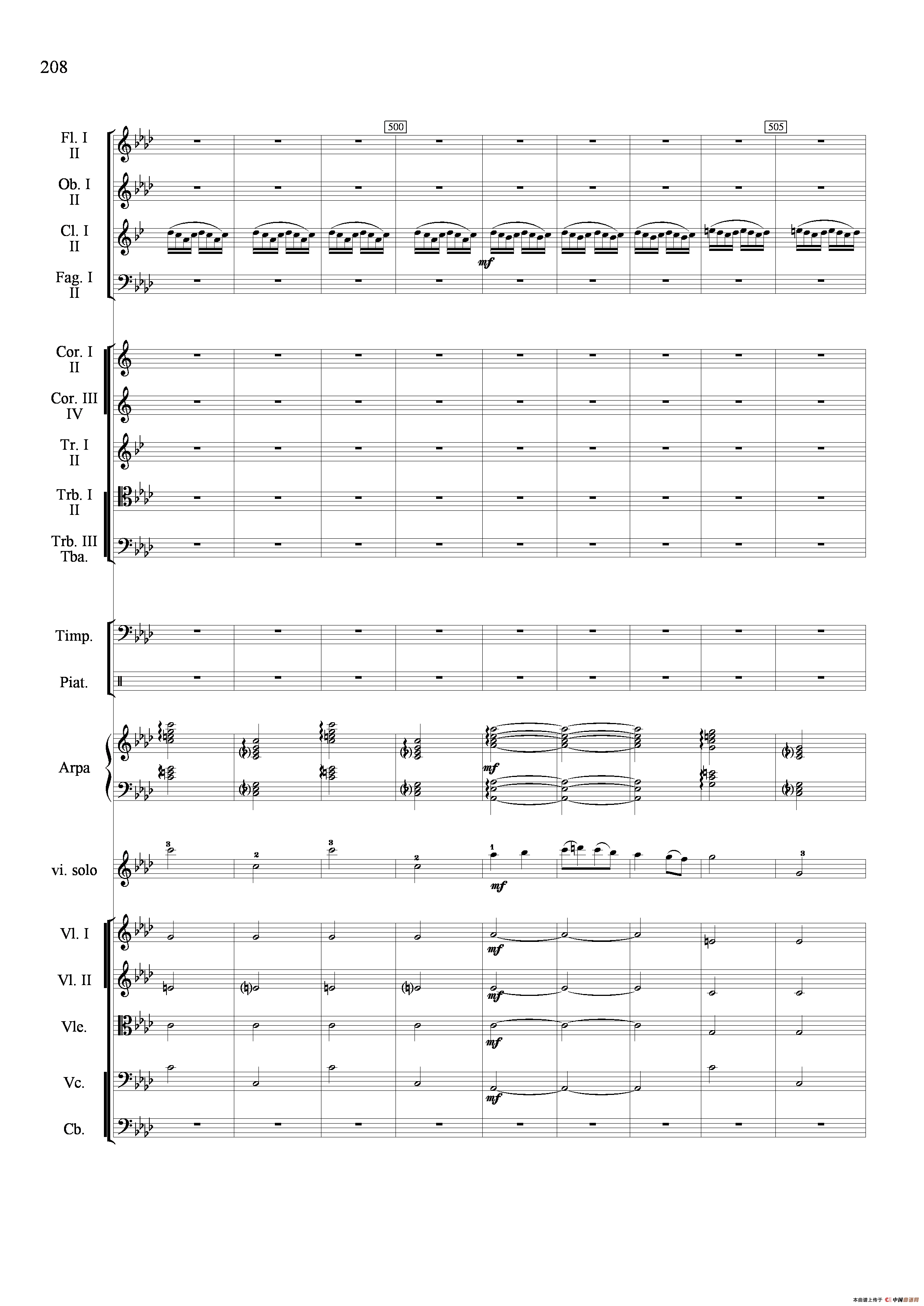 新生（小提琴协奏曲）（总谱）小提琴谱