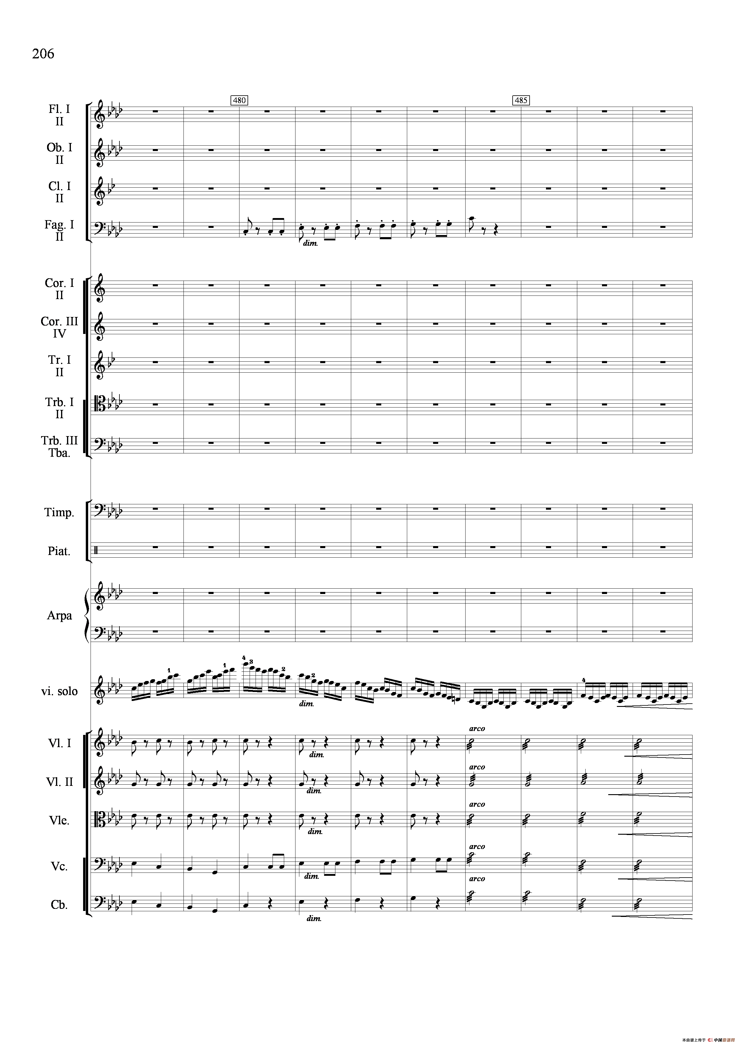 新生（小提琴协奏曲）（总谱）小提琴谱