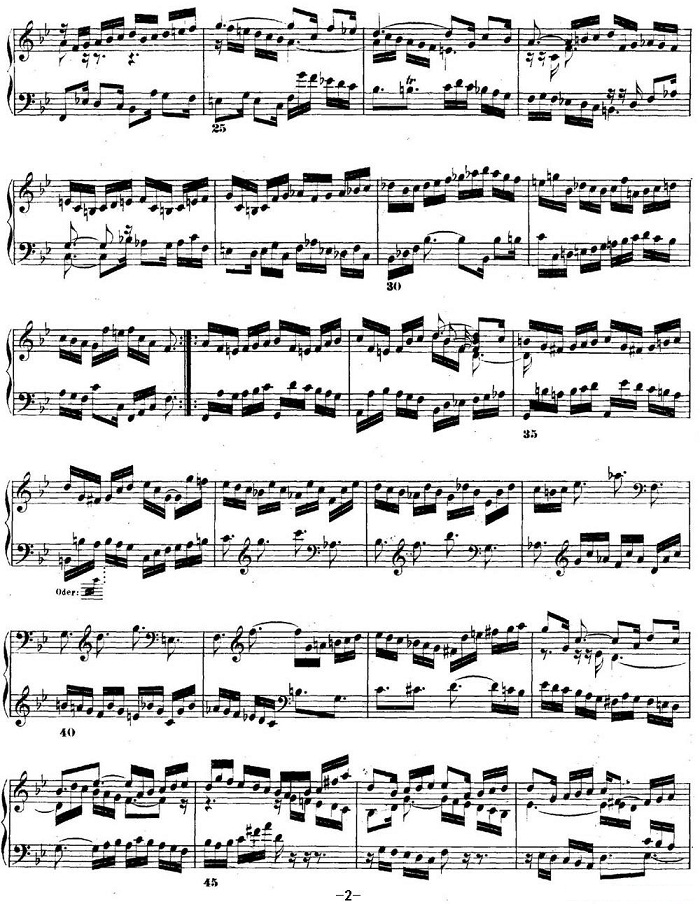 巴赫《平均律钢琴曲集·第二卷》之前奏曲（NO.21）