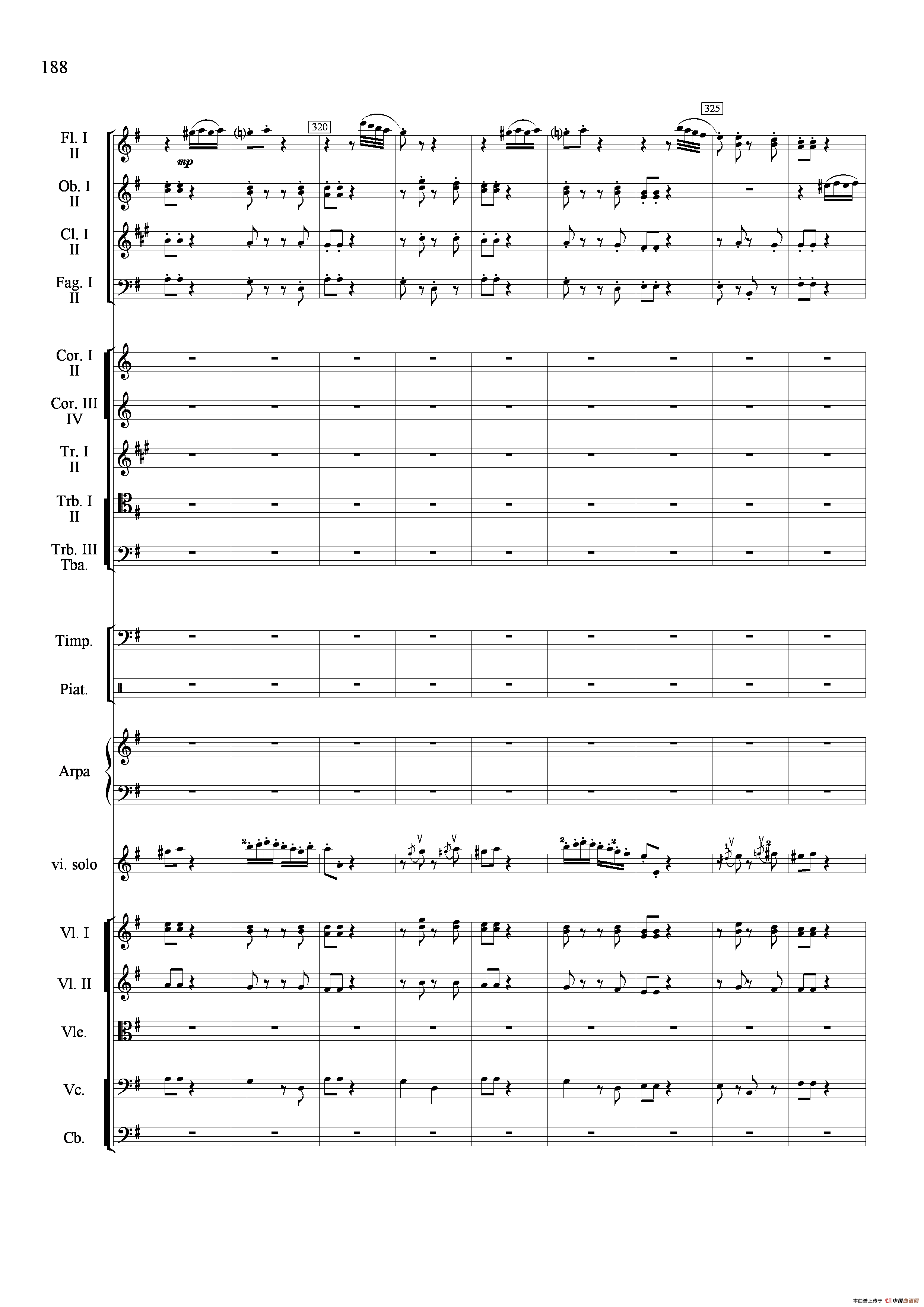 新生（小提琴协奏曲）（总谱）小提琴谱