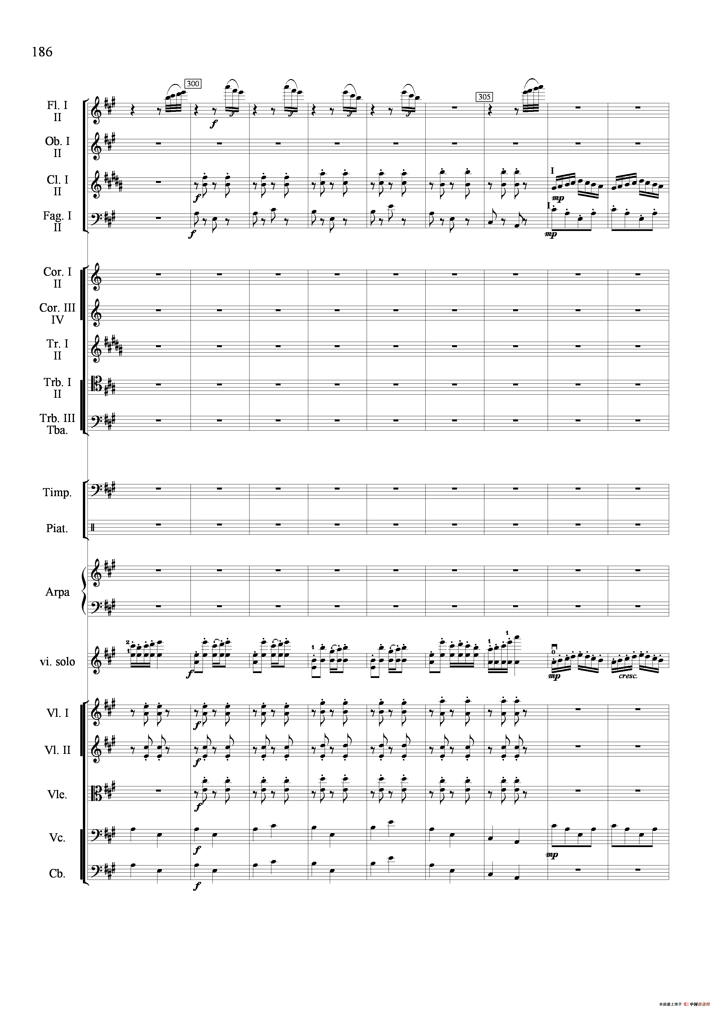 新生（小提琴协奏曲）（总谱）小提琴谱