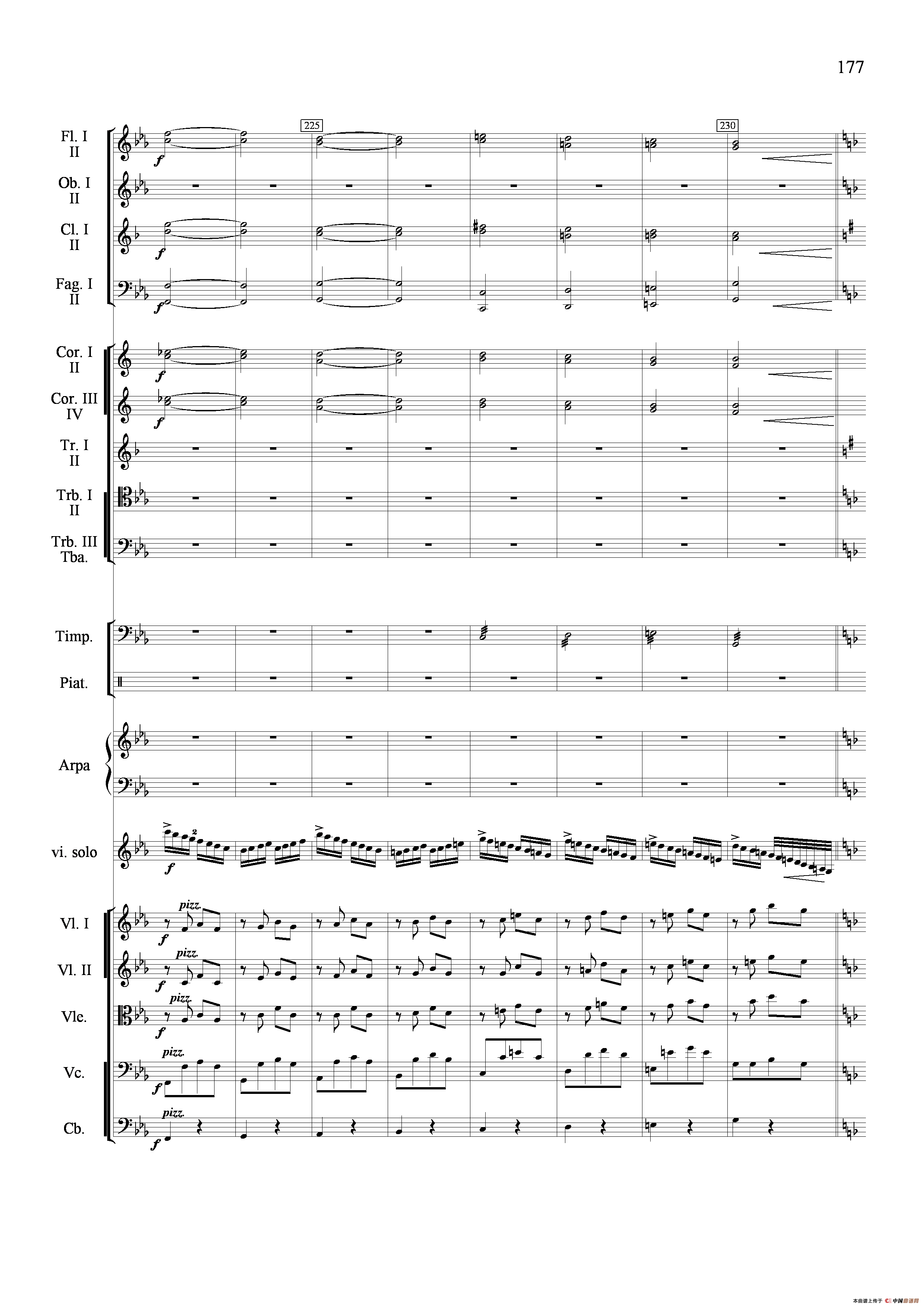 新生（小提琴协奏曲）（总谱）小提琴谱