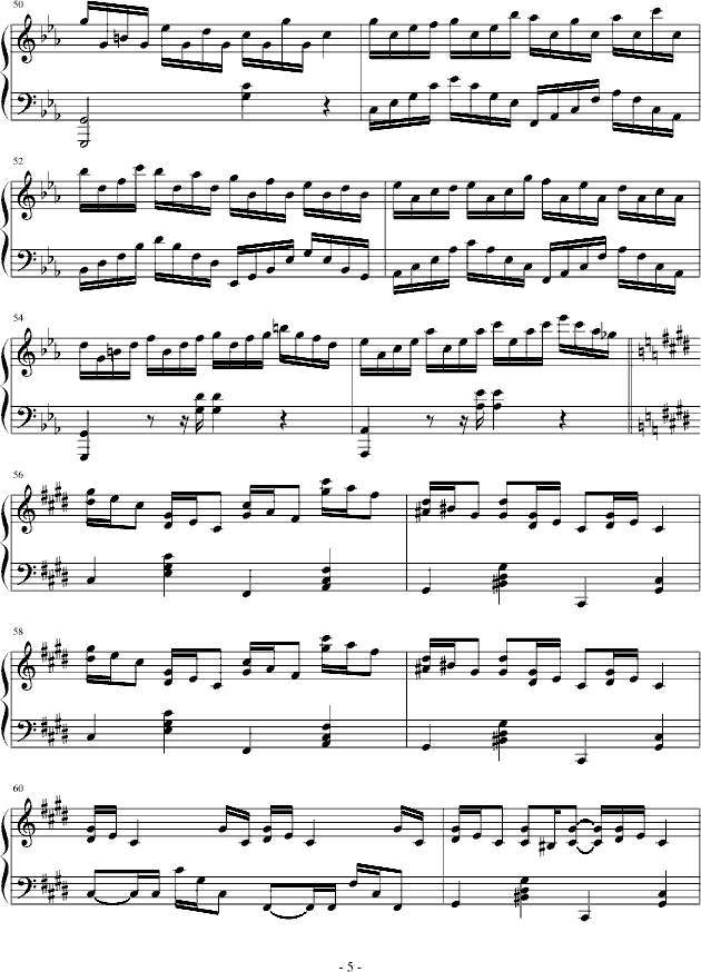 克罗地亚狂想曲-(完整版)钢琴谱