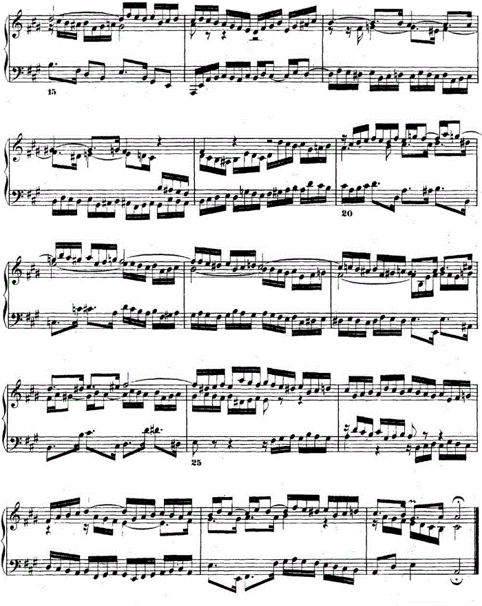 巴赫《平均律钢琴曲集·第二卷》之赋格曲（NO.19）