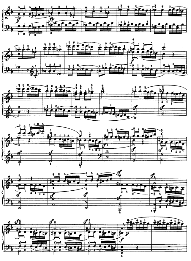 F大调第六钢琴奏鸣曲 - Op.10—2钢琴谱