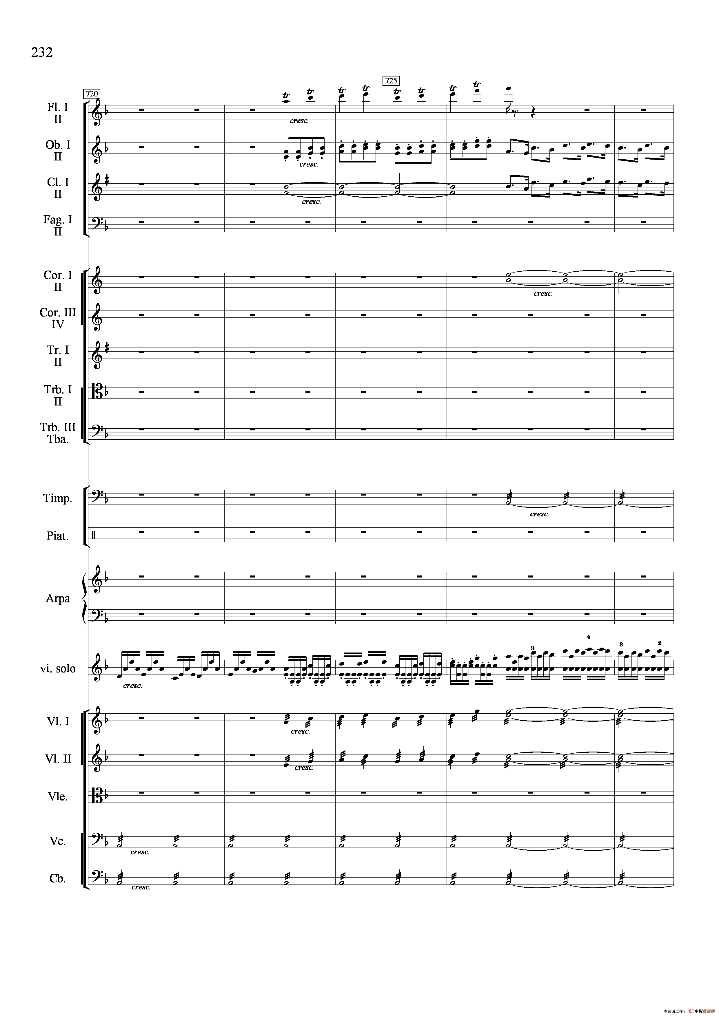 新生（小提琴协奏曲）（总谱）小提琴谱