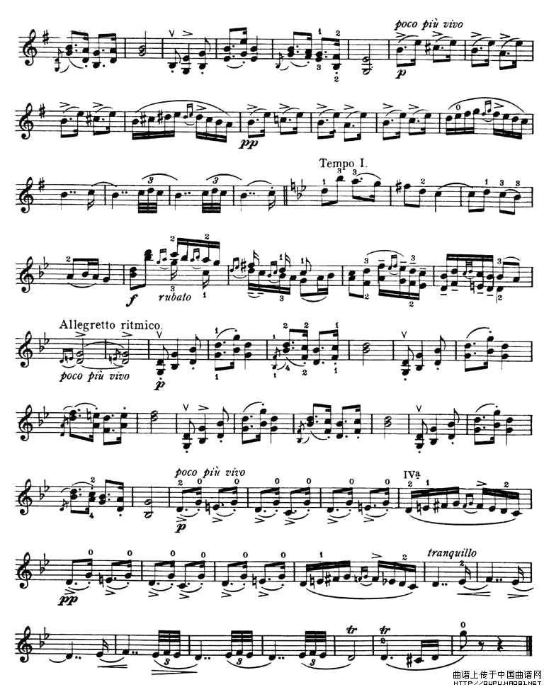 SLAVONIC DANCENO.1INGMINOR小提琴谱