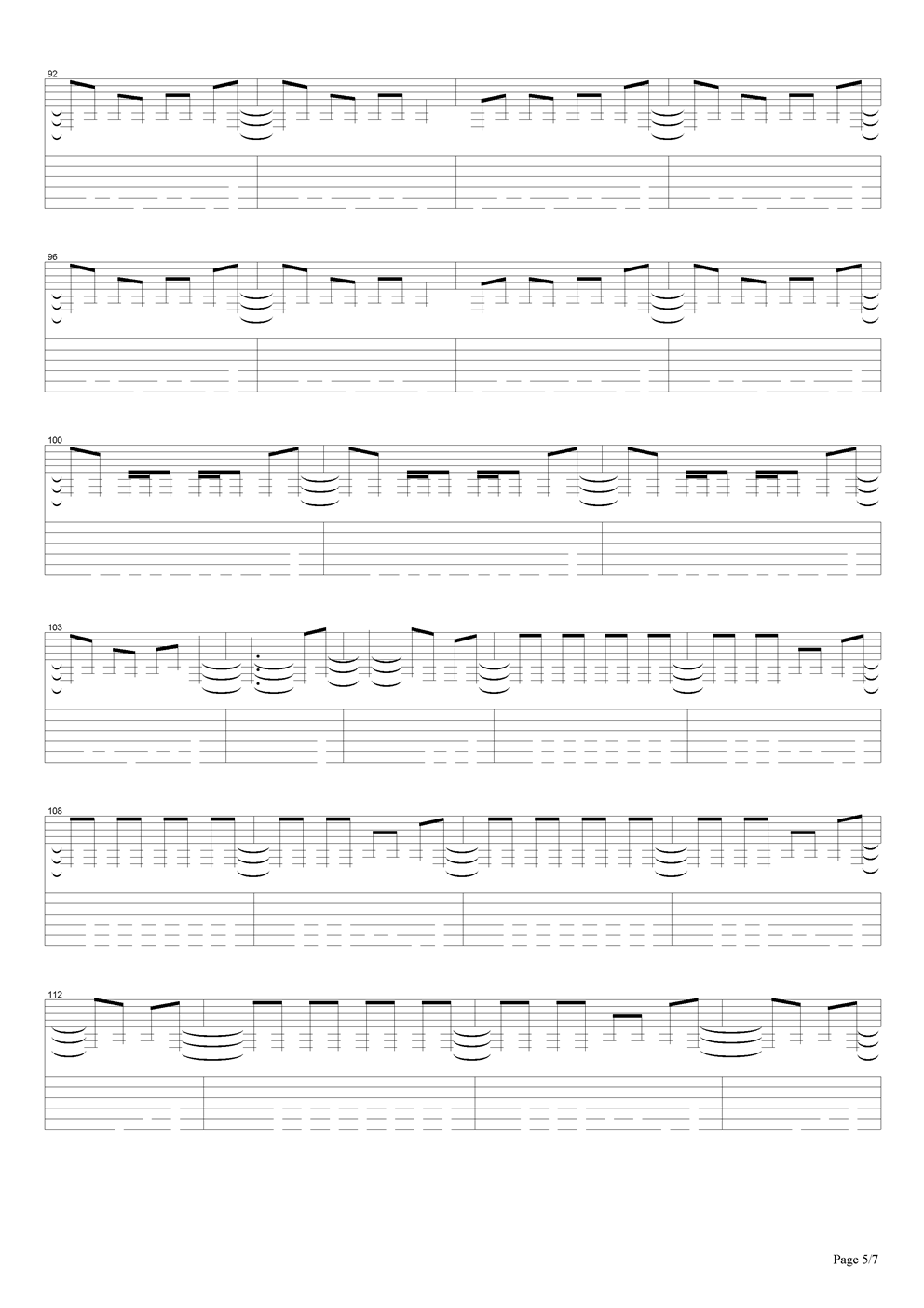 Metallica-holierthanthou吉他谱