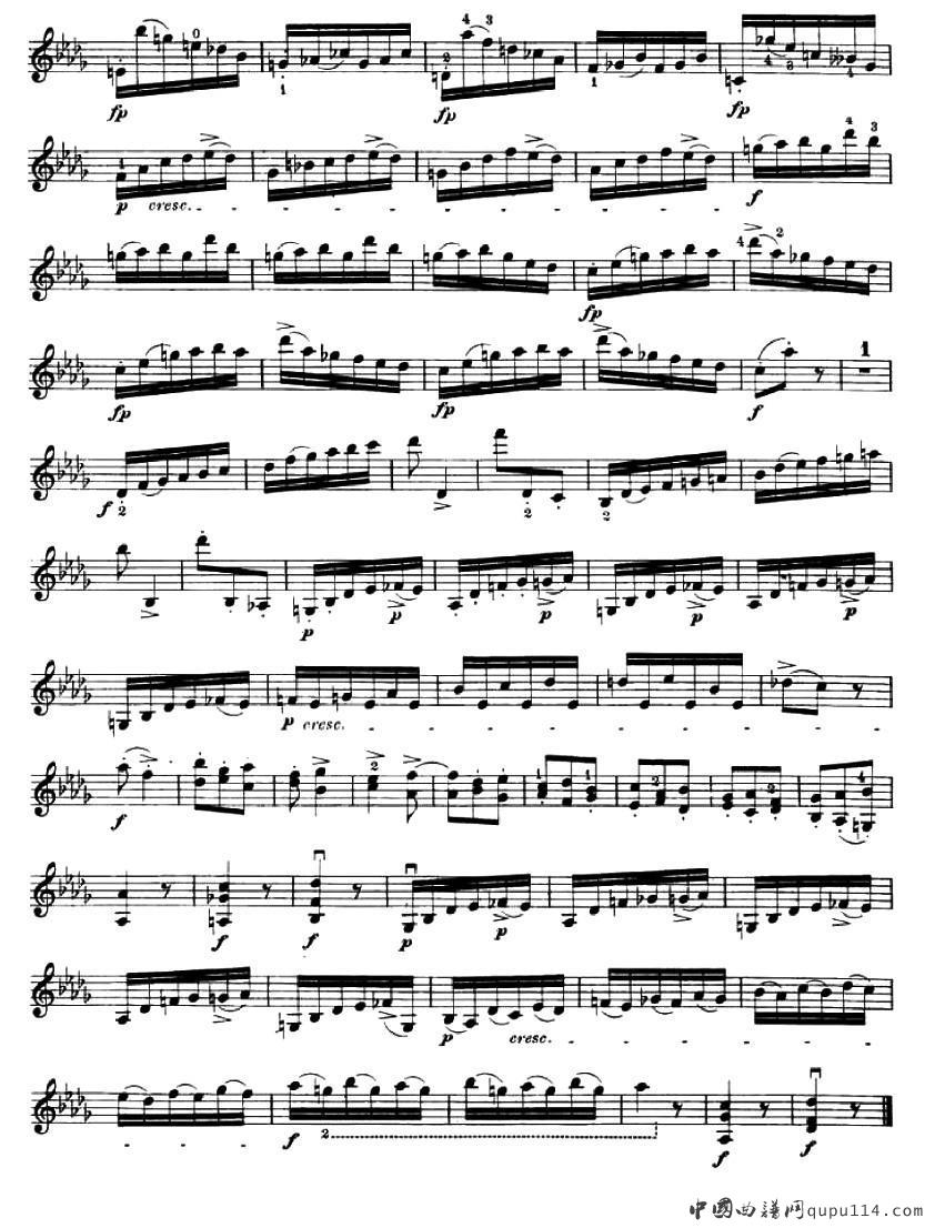 24首小提琴练习曲之15