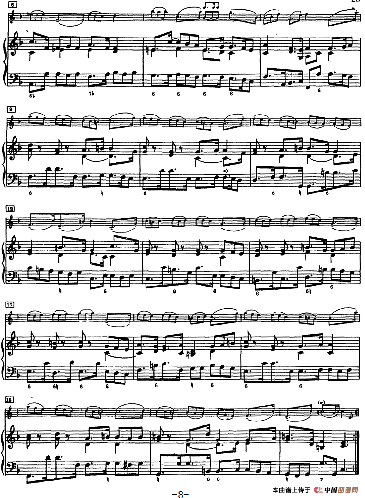 第三奏鸣曲（小提琴+钢琴）小提琴谱