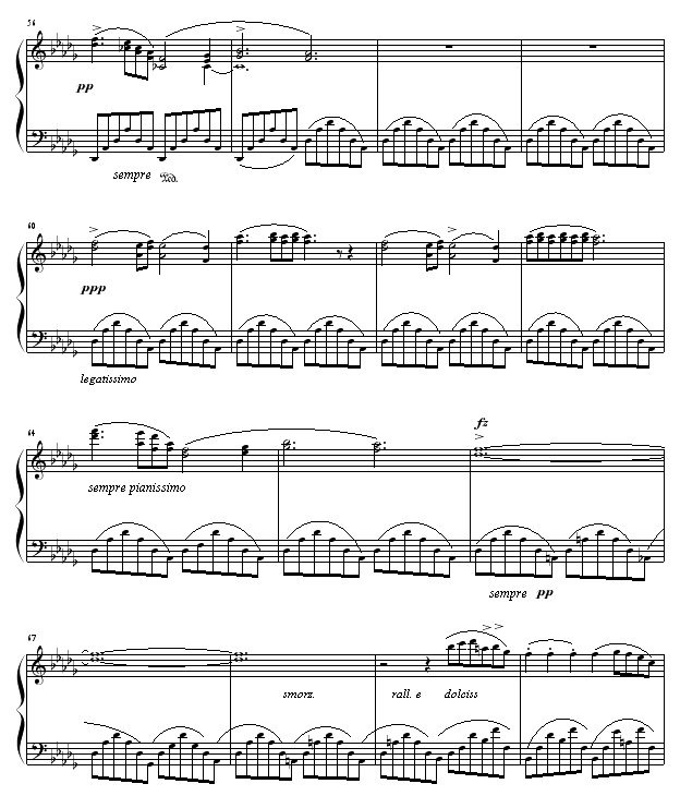 降b小调夜曲钢琴谱