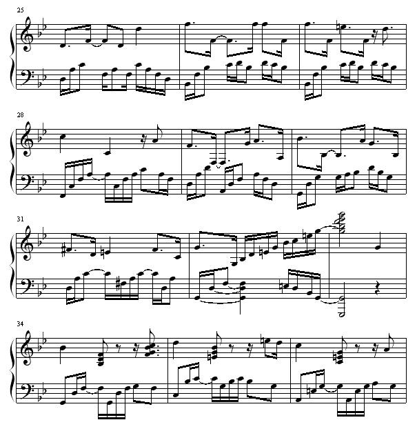 绿袖子(爵士版）钢琴谱