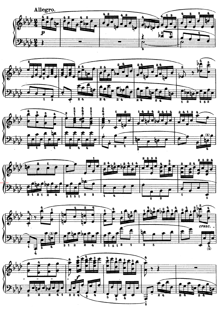 第十二钢琴奏鸣曲-（Op.26）钢琴谱