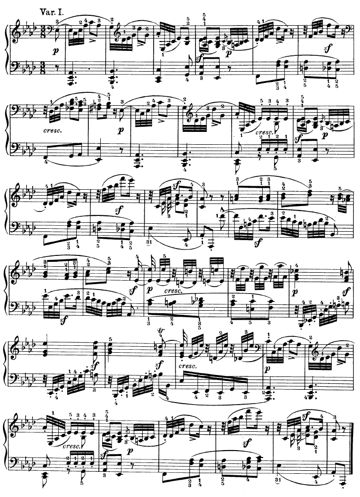 第十二钢琴奏鸣曲-（Op.26）钢琴谱