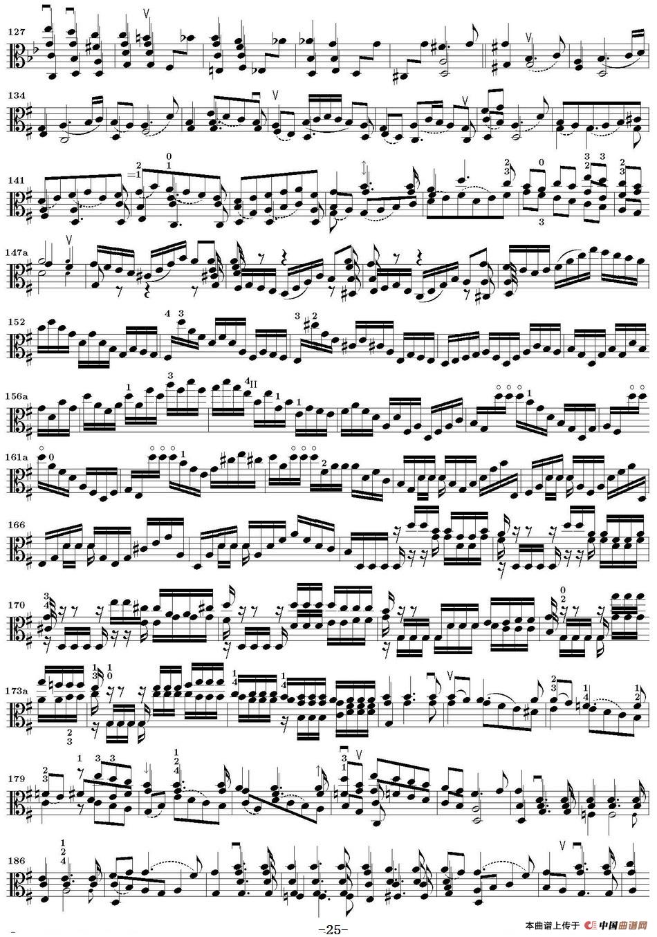 Bach Sonata BWV1004（无伴奏小提琴组曲）